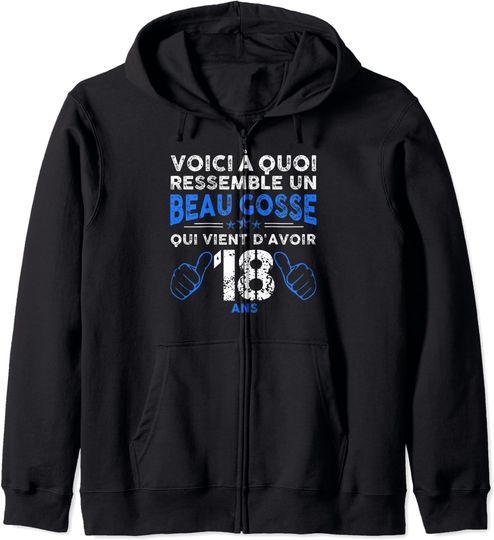 Voici Quoi Ressemble Un Beau Gosse Anniv Ans Sweat Capuche