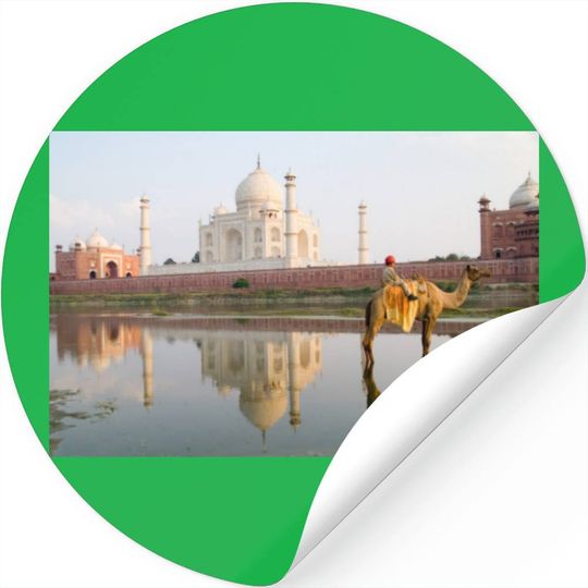 World Famous Taj Mahal Temple Burial Site At Stickers