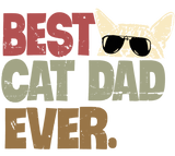 Discover T-shirt Unissexo Best Cat Dad Ever Amor do Pai