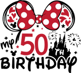Discover 50th Birthday Shirt, Disney Birthday Squad Te, Minnie 50 Years Old T-shirt