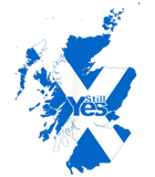 Discover T-Shirt Camiseta Manga Curta Escócia Mapa Independência Escocesa