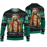 Discover Brzydki Świąteczny Sweter "Birthday Boy Jesus" Unisex