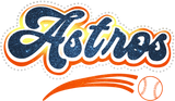 Astros Retro Rhinestone Tee TV034