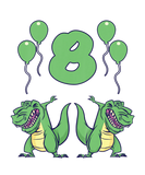 Kids Dinosaur 8Th Birthday Tyrannosaurus Dino Stickers