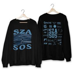 Vintage SZA SOS Shirt, SZA Tour 2023 Shirt, Sza Merch, S.O.S Album Shirt, 2  Sided S.Z.A Shirt - Cherrycatshop