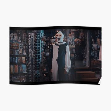 Art The Clown Wearing Sunflower Sunglasses - Terrifier Premium Matte Poster