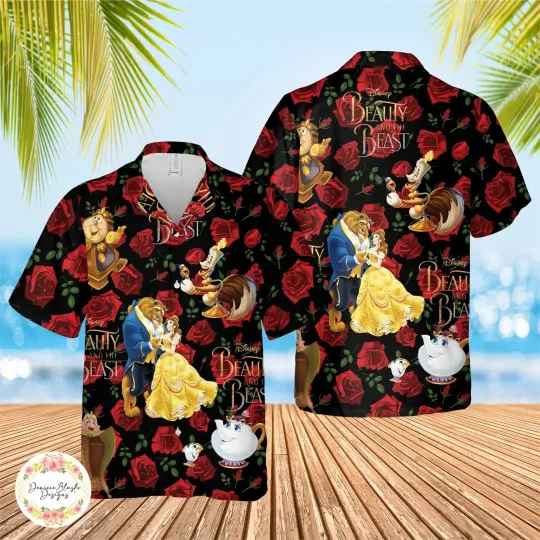 Discover Disneyyy Beauty Hawaiian Shirt, Vintage Floral Hawaiian Shirt