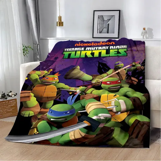 Discover Ninja Turtles Throw Blanket, Birthday Gift