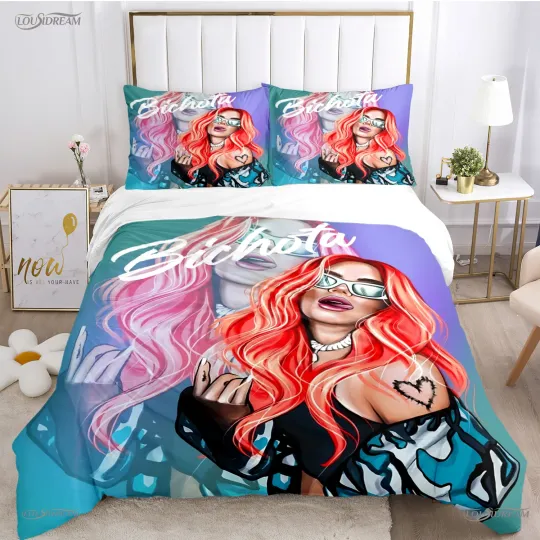 Discover Sexy Karol G Singer All Season Duvet Cover Comforter Bedding set Soft