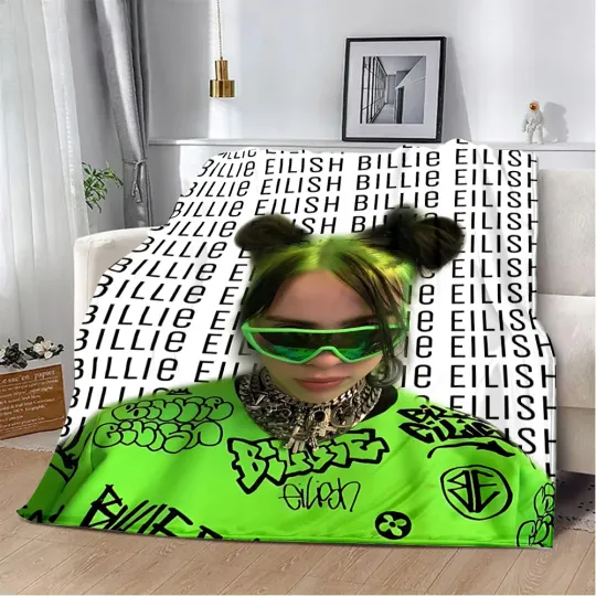 Discover Billie eilish Warm Throw Blanket, Soft and Comfortable Blanket,Travel Birthday Gift