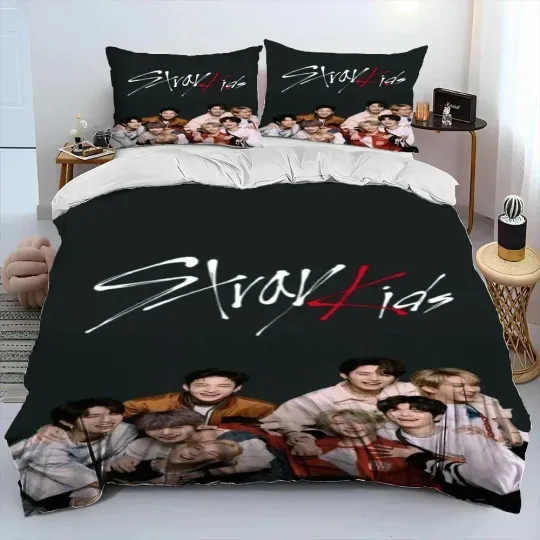 Discover Stray Kids Kpop Singer Star Bedding Set, Gifts for fan