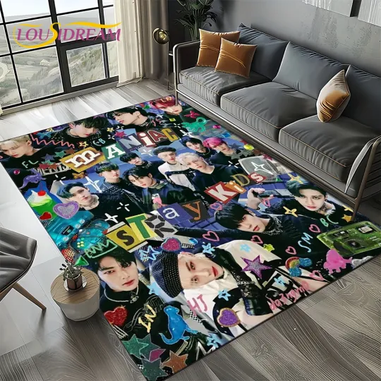 Discover Stray Kids Kpop Rugs, Living Room Decor