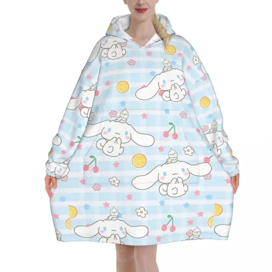 Discover Cartoon Cinnamoroll Blanket Hoodie, Gifts for Friends