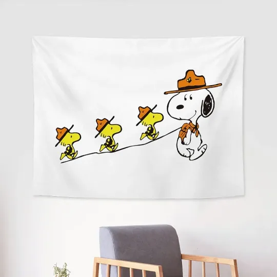 Discover Snoopy cartoon Tapestries, Home Decor