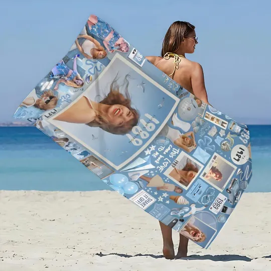Discover Taylorr Swifts Beach Towel, Fan Gifts, Summer Vacation Gifts