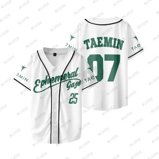 Discover 2025 Taemin Ephemeral Gaze World Tour  Baseball Jersey