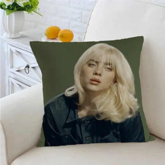 Discover Billie Eilish Throw Pillows, Gifts for Fan