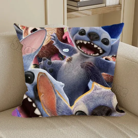 Discover Lilo Stitchh Disneyyy 2025 Movie Throw Pillows, Home Decor Gift