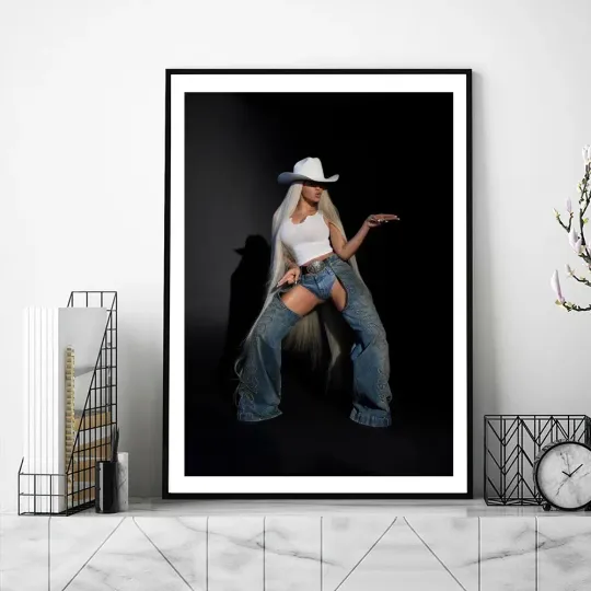 Discover Beyonce Cowboy Carter Poster, Home Decor