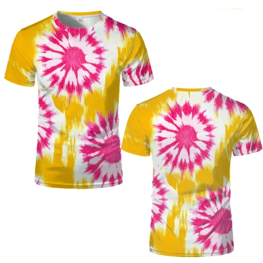 Discover Fashion Tie-dye 3D Printed T-shirt