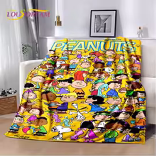 Discover HD Cartoon Snoopy Dog Cute Soft Fleece Blanket