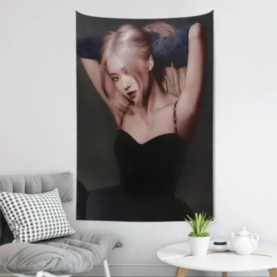 Discover Blackpink Rose Tapestry, Home Decor