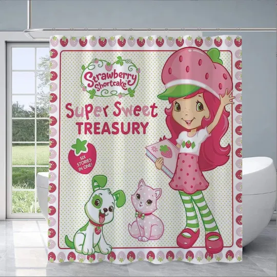 Discover Strawberry Short Cake Shower Curtains, Bathroom Decor