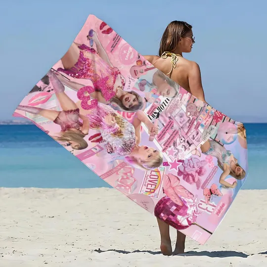 Discover Taylorr Swifts Beach Towel, Fan Gifts, Summer Vacation Gifts