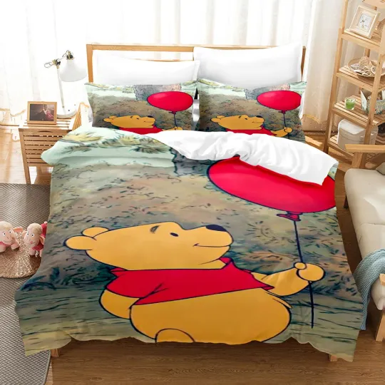 Discover New Disneyyy Cute Cartoon winniee the poohh Bedding Sets, Home Decor