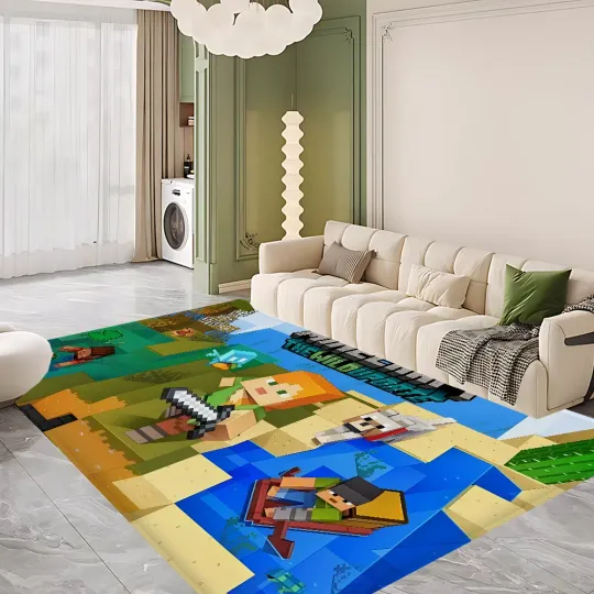 Discover Game Minecraft Rugs, bedroom Decor