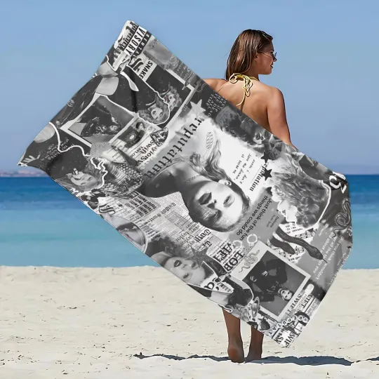 Discover Taylorr Swifts Beach Towel, Fan Gifts, Summer Vacation Gifts
