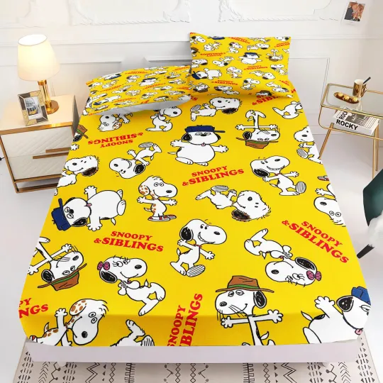 Discover Snoopy 3D Children'S Bedding Set, Home Decor