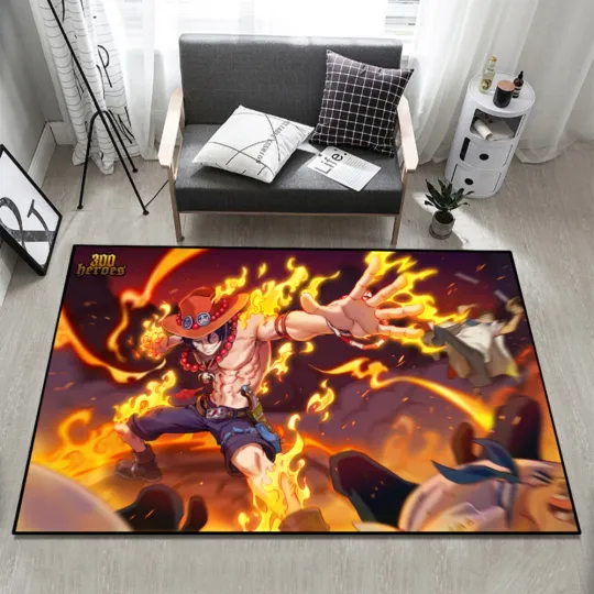 Discover Anime Cartoon One Piece Rug for Living Room, Bedroom Decor