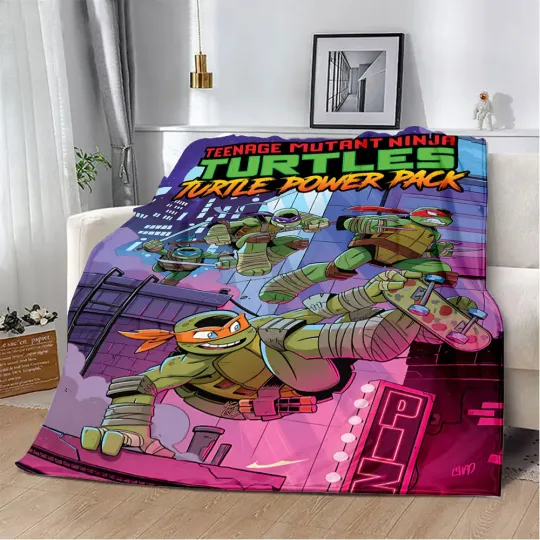 Discover Ninja Turtles Throw Blanket, Birthday Gift