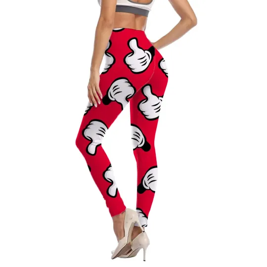 Discover Women Fitness Leggings High Waist Disneyyy Mickeyy mouse Minniee print Leggings
