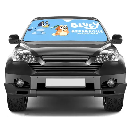 Discover Cartoon BlueyDad Car Sunshade, Car Accessories Gifts