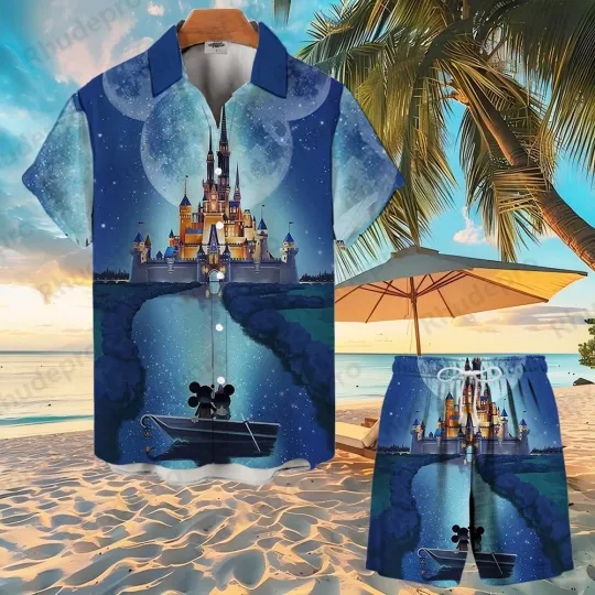 Discover Disneyyy Mickeyy Minniee Friends Hawaiian Shirt Set Donald Duckk Cartoon  Shorts Suit Summer Vibes Button Shirt