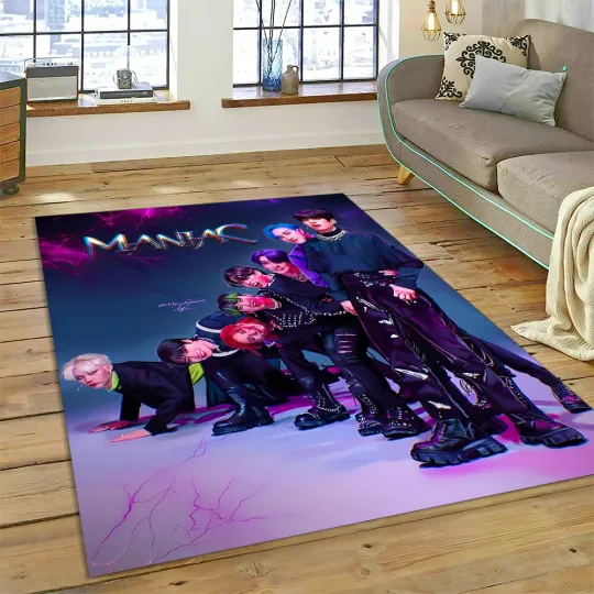 Discover Kpop Stray Kids Rugs, Living Room Decor