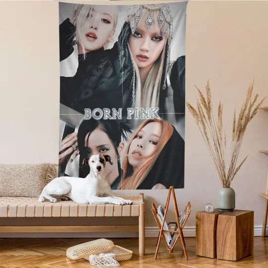 Discover Blackpink Kpop Tapestry, Home Decor, Kpop Colorful Tapestry