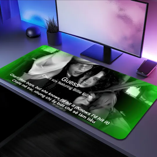 Discover Singer Charli XCX Desk Mat, Computer Accessories