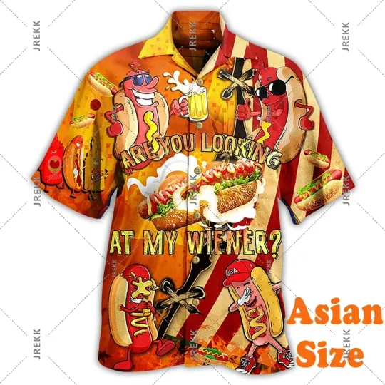 Discover French Fries Popcorn Funny Hawaiian Shirt
