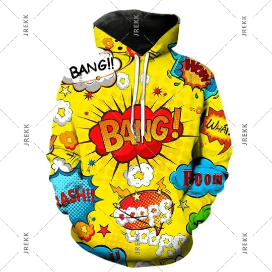 Discover Cartoon Animation Graffiti 3D Hoodie