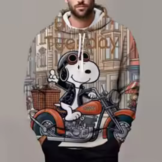 Discover Spring and Autumn New Snoopy 3D Printed 3D Hoodie