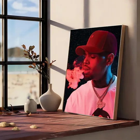 Discover Chris Brown Different Styles No Framed Poster
