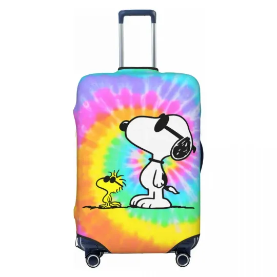 Discover Custom Cute Cartoon Snoopy Luggage Cover, Gifts for Friends