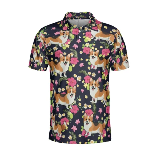 Discover Funny Welsh Corgi 3D Printed Hawaiians Shirt