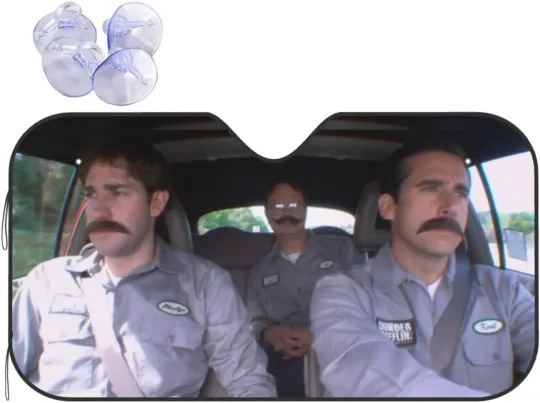 Discover The Funny Office Windshield Shade Car Sun Shade