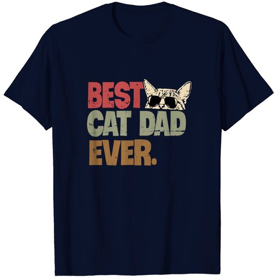 Discover T-shirt Unissexo Best Cat Dad Ever Amor do Pai