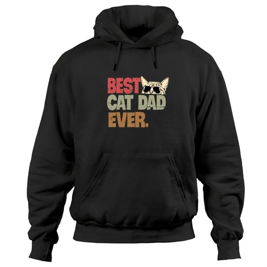 Discover Hoodie Unissexo Best Cat Dad Ever Amor do Pai