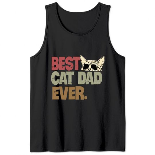 Discover Camisola sem Mangas Unissexo Best Cat Dad Ever Amor do Pai